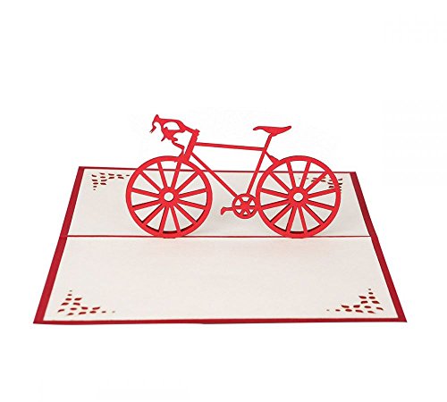 Fahrrad Farbe Rot von 3D Kartenwelt