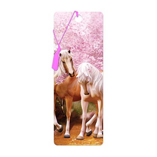3D LiveLife Lesezeichen - Frühlingsliebe von Deluxebase. Ein Lesezeichen für Pferde mit linsenförmigen 3D-Kunstwerken, lizenziert von der bekannten Künstlerin Carol Cavalaris von 3D LiveLife
