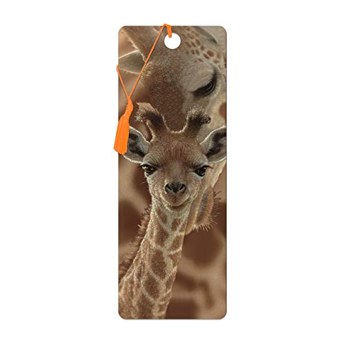 3D LiveLife Lesezeichen - Neugeborenes von Deluxebase. Ein Giraffen-Lesezeichen mit linsenförmigen 3D-Kunstwerken, das vom renommierten Künstler Collin Bogle lizenziert wurde von 3D LiveLife