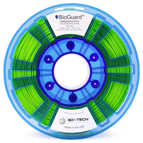 3D Xtech PLA8010750GN14 Bioguard Antibacterial Filament PLA antibakteriell, geringerer Kunststoffgeh von 3D Xtech