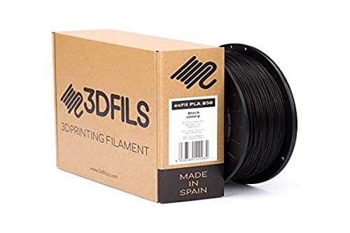 3DFILS - ESFIL PLA INGEO 3D850 Filament für 3D-Druck, 1,75 mm, 1 kg, Schwarz von 3DFILS