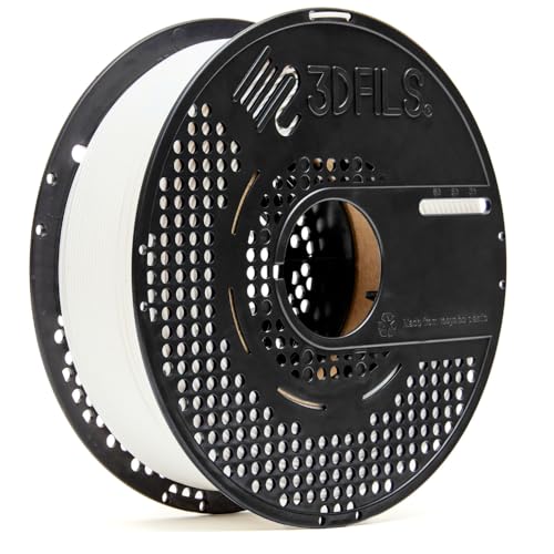 3DFILS Neat Winding esFil PLA Max Filament für 3D-Drucker, 1,75 mm, 1 kg, Weiß von 3DFILS