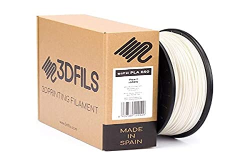 3DFILS - PLA Filament für 3D-Druck esFil PLA INGEO 3D850: 1,75 mm, 1 kg, Perlweiß von 3DFILS