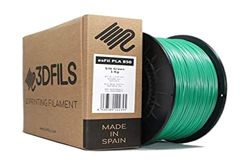 3DFILS - PLA Seide Filament für 3D-Druck (1 kg, Seidengrün) von 3DFILS