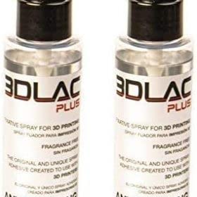 2 Stück 3DLAC Plus Fixierspray Adhesive für 3D Drucker mit Doppelter Haftungskraft und Antiwarping von hoher Qualität mit neuer Formel, 2x 100ml von 3DLAC