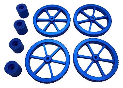 3DPLady | Anycubic Mega X/Tronxy x5sa Blue Aluminum Hand Twist M3 Leveling Nut + 4 Silikon Dämpfer aus Silikon von 3DPLady