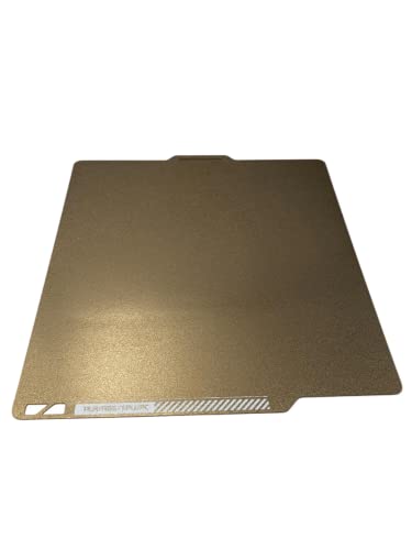 3DPLady | Doppelseitige PEI Plates kompatibel für BambuLab P1P and BambuLab Carbon X1 257x257mm (Gold) von 3DPLady