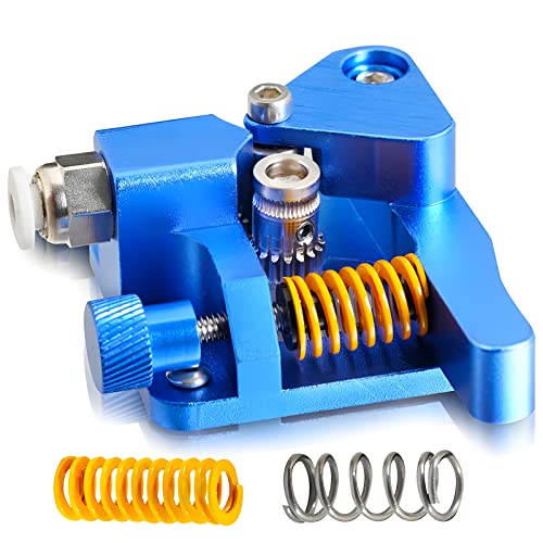 3DPLady | Komplett Metall Dual Gear Extruder in der stark verbesserten Version kompatibel für Ender 3 V2,Ender 3 Pro,Ender 3,Ender 5 Series,CR10,Vyper,Voxelab Aquila 3D Drucker(Blau gehärteter Stahl) von 3DPLady