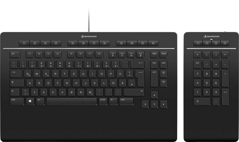3DX PRO 700091DE - Tastatur, USB, 3D, schwarz, DE von 3Dconnexion