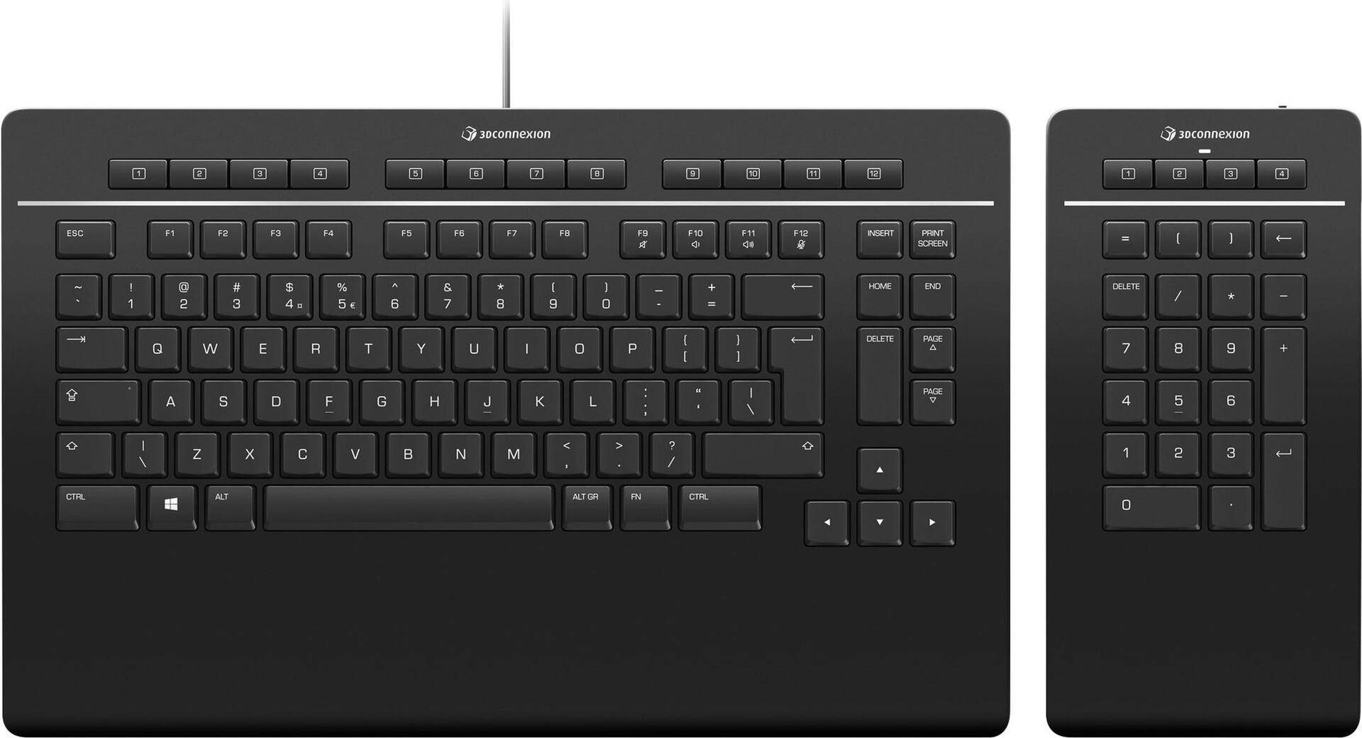 3Dconnexion Keyboard Pro with Numpad - Tastatur und Nummernfeld - USB - QWERTY - USA International 3Dconnexion Keyboard Pro with Numpad - Tastatur und Nummernfeld - USB - QWERTY - USA International von 3Dconnexion