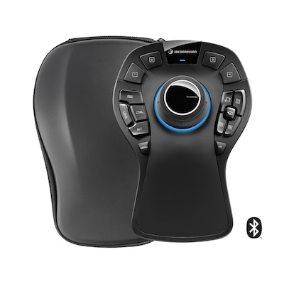 3Dconnexion SpaceMouse® Pro Wireless Schwarz - 3D Navigations Maus, Bluetooth, USB-C für Windows & macOS von 3Dconnexion