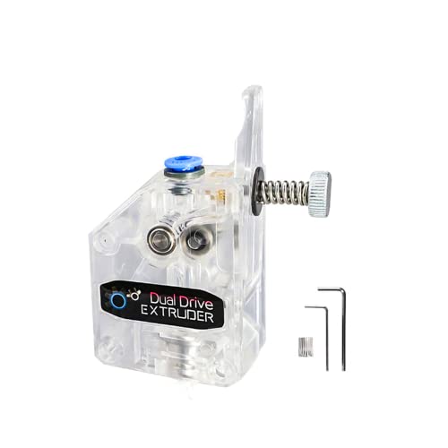 3DMAN Bowden Dual Drive Extruder Universal Geared Extruders for Ender 3 V2/Pro, Ender 3 Series, CR10 Series, Mega S, Tevo Tornado, Wanhao D9, Anet A8 E10, Prusa I3 and DIY 3D Printer - Transparent von 3Dman