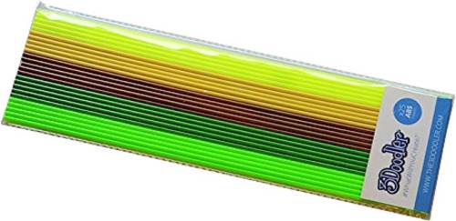 3Doodler AB-MIX6 Welcome to the jungle Filament-Paket ABS 3mm 63g Neongrün, Dunkelgrün, Braun, Ora von 3Doodler