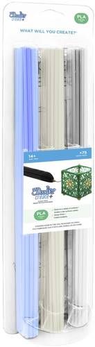 3Doodler PL-CLEAR-75 Create+ PLA Clear Mix Filament-Paket PLA 2.85mm Blau (transparent), Grau (trans von 3Doodler
