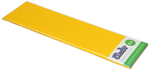3Doodler PL05-DUCK Create PLA 3D-Druck-Filament, Nachfüllpackung (25 Stränge, über 61 m aus extrudiertem Kunststoff), Gummi, Entengelb von 3DOODLER