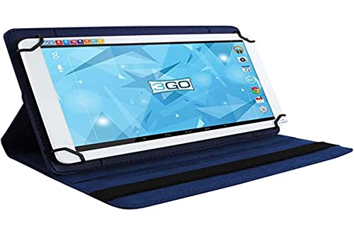 3go - Universal-Schutzhülle CSGT24 - für Tablets 7'/17,78 cm - drehbare Halterung - elastischer Verschluss - Blau von 3GO