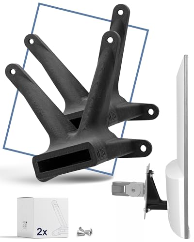 3idee VESA Adapter Bundle kompatibel mit HP Monitor (22f, 22es, 22ea, 24f, 24fh, 24fw, 24es, 24er, 24ea, 27f, 27fh, 27fw, 27es, 27er, 27ea) - inklusive Schraubenset - 75x75 mm - 2er Pack (schwarz) von 3idee