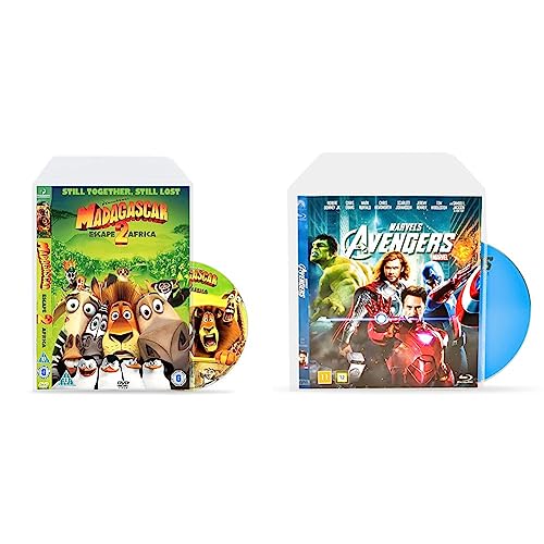 3L DVD Hüllen für DVD-Filme Aufbewahrung – Platz für Cover - 100 Stück & Blu-Ray Hüllen für Blu Ray Aufbewahrung – Hülle hat Platz für Cover inkl. praktischer Verschlussklappe - 50 Stück von 3L