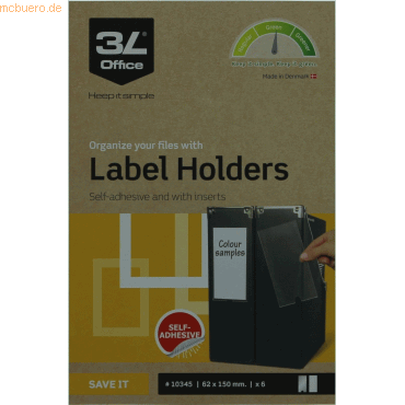 3L Sichtfenster 62x150mm selbstklebend Kunststoff inkl.Etiketten VE=6 3L Sichtfenster 62x150mm selbstklebend Kunststoff inkl.Etiketten VE=6 von 3L