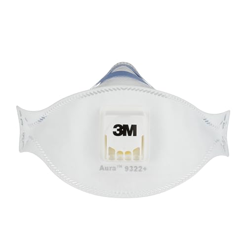 3M Aura 9322+, FFP2 Atemschutz-Maske mit Ventil, für Handschleifen und Elektrowerkzeugarbeit, FFP2-Maske, 5 Stück 3M Aura 9322+, FFP2 Atemschutz-Maske mit Ventil, für Handschleifen und Elektrowerkzeugarbeit, FFP2-Maske, 5 Stück von Aura