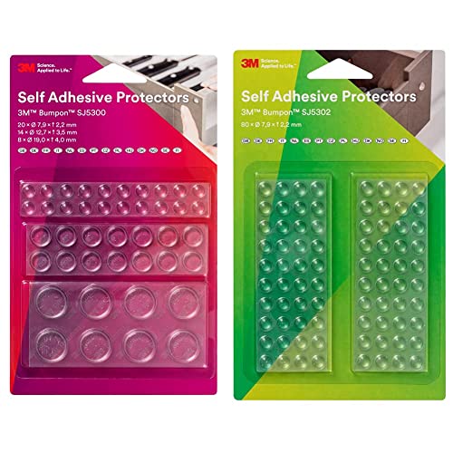 3M SJ5300 BL Bumpon Elastikpuffer Mini-Pack & SJ5302T BL Bumpon Elastikpuffer Mini-Pack, (Ø x H) 7.9 mm x 2.2 mm von 3M Bumpon
