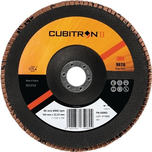 10 Stk. 3m Fächerscheibe Cubitron™ II 967A D.125mm K.80+ kon.INOX CO von 3M Deutschland