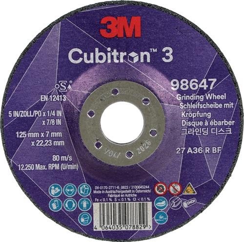 10 Stk. 3m Schruppscheibe Cubitron™ 3 D125xS7mmKörnung 36+ gekr.™ von 3M Deutschland