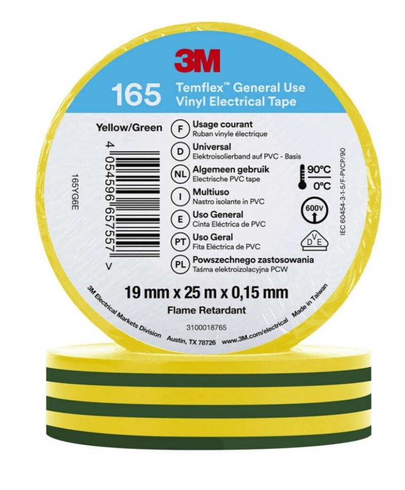 3M Deutschland PVC Elektro-Isolierband Temflex165 gngb19X25 7100222494 von 3M Deutschland