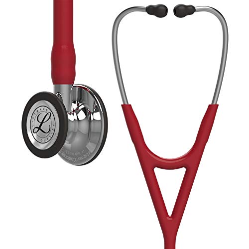 3M Littmann Cardiology IV Stethoskop für die Diagnose, Bruststück und Schlauchanschluss hochglanzpoliert, burgunderroter Schlauch, Ohrbügel aus Edelstahl, 69 cm, 6170 3M Littmann Cardiology IV Stethoskop für die Diagnose, Bruststück und Schlauchanschluss hochglanzpoliert, burgunderroter Schlauch, Ohrbügel aus Edelstahl, 69 cm, 6170 von 3M Littmann