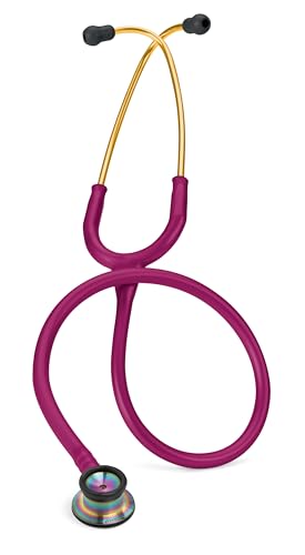 3M Littmann Classic II Säuglingsstethoskop, 2157, himbeerrot, 71 cm Schlauchlänge, Membrandurchmesser: 30 mm, Trichterdurchmesser: 19 mm, Regenbogen- Edition, 1 Stück von 3M Littmann