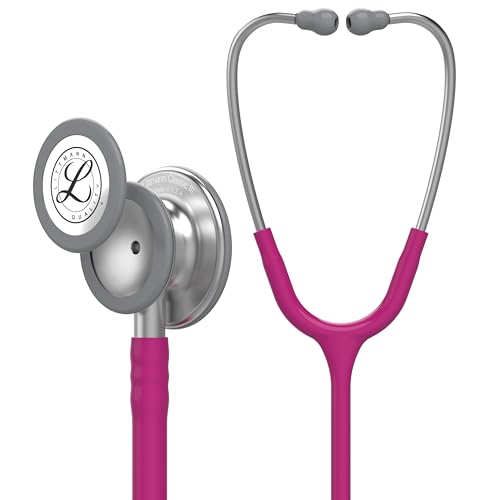 3M Littmann Classic III Stethoskop zur Überwachung, 5648, himbeerroter Schlauch, 69 cm, 5648 von 3M Littmann