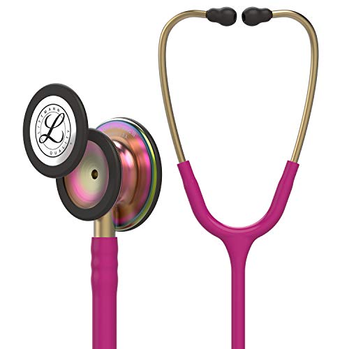3M Littmann Classic III Stethoskop zur Überwachung, 5806, regenbogenfarbenes Bruststück, himbeerroter Schlauch, 69 cm 3M Littmann Classic III Stethoskop zur Überwachung, 5806, regenbogenfarbenes Bruststück, himbeerroter Schlauch, 69 cm von 3M Littmann