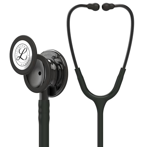 3M Littmann Classic III Stethoskop zur Überwachung, 5811, Smoke-Finish Bruststück, schwarzer Schlauch, 69 cm von 3M Littmann