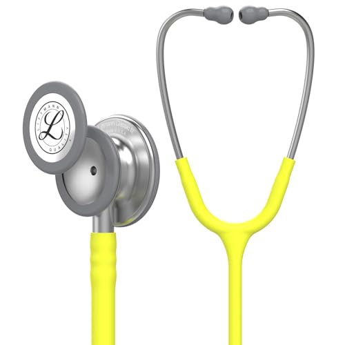 3M Littmann Classic III Stethoskop zur Überwachung, 5839, zitronengelber Schlauch, 69 cm von 3M Littmann