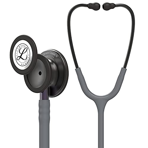 3M Littmann Classic III Stethoskop zur Überwachung, 5873, Smoke-Edition Bruststück, grauer Schlauch, violett-grauer Schlauchanschluss und rauchfarbener Ohrbügel, 69 cm von 3M Littmann