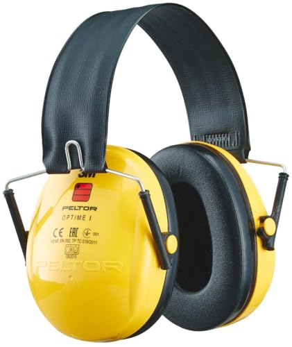 3M Peltor Optime I Kapselgehörschutz mit Faltbügel Optime 1 SNR = 28 dB, 1 Stück, Gelb von 3M PELTOR