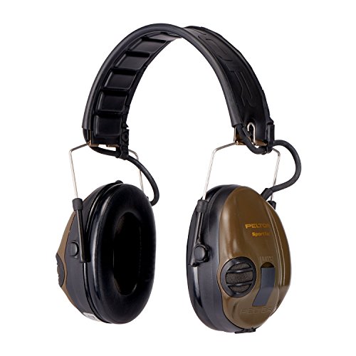 3M Peltor SportTac Gehörschutz grün - Intelligente Ohrschützer mit aktiver Schalldämmung speziell für Jäger und Sportschützen - Dynamische Geräusch-Regelung - SNR 26dB, inkl Wechselschalen Orange von 3M PELTOR