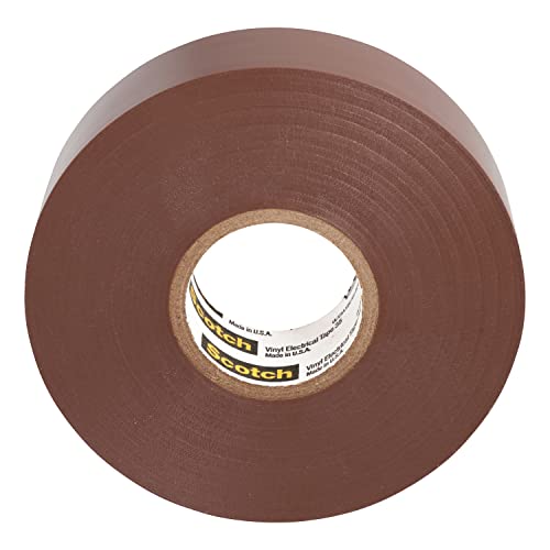 3M 80611211618 35 Scotch Elektro Isolierband, Vinyl, 19 mm x 20 m, Braun von 3M Scotch