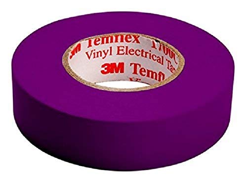 3M T1510 Temflex 1500 Vinyl Elektro-Isolierband, 15 mm x 10 m, 0,15 mm, Lila, 5 Stück von 3M Temflex