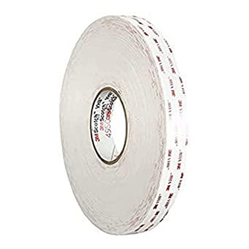 3M VHB Klebebänder, 4930 P, 9 mm x 33 m, 0,6 mm, Weiß, Schutzabdeckung: Papier (8-er Pack) von 3M VHB