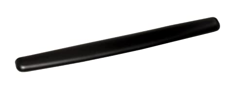 3 M Gel Wrist Rest, schwarz Kunstleder, 17,5 cm Länge, Antimikrobielle Produkt Schutz (WR305LE) 25" schwarz von 3M