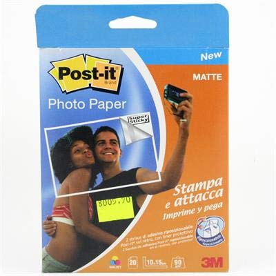 3 M Post-it Photo Paper Matte – Conf. 20 Blatt 10 x 15 cm von 3M