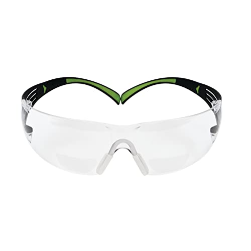 3 M Schutzbrille SecureFit sf420af Reader Sicherheit Gläser, Scratch/Anti Fog, + 2.0 Objektiv, transparent von 3M