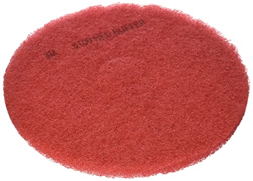 3 M rot Puffer Pad 5100, Boden Puffer Verwenden, Maschine (Fall von 5), 13", rot, 5 von 3M