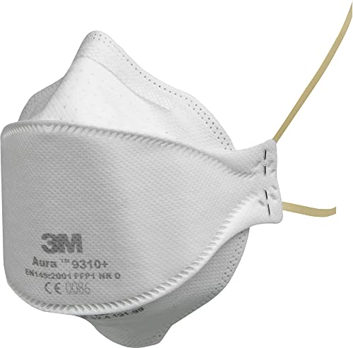 3M™ Aura™ Partikelmaske, FFP1, ohne Ventil, 9310+, 20 Masken pro Packung von 3M