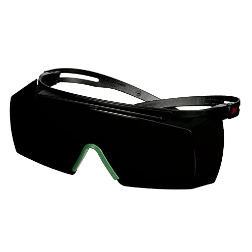 3M™ SecureFit™ 3700 Überbrille, schwarzes Gestell, Antikratz-Beschichtung + (K), graue Schweißscheibe mit Schutzstufe IR 5.0, SF3750ASP-BLK von 3M SecureFit