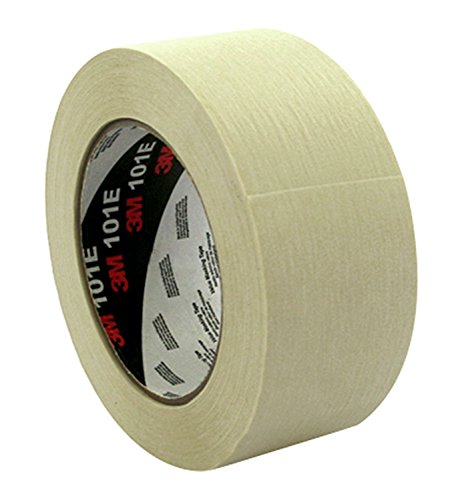 3M 101E Kreppklebeband, 36 mm x 50 m, Standard, Beige (6-er Pack) von 3M