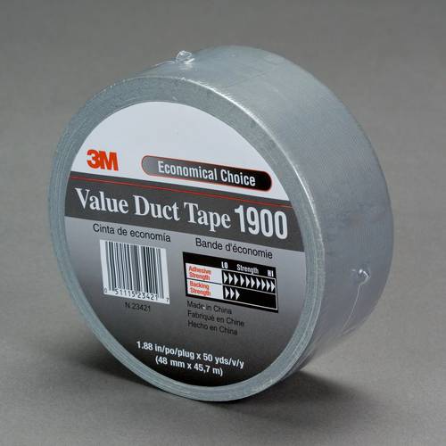 3M 1900SI50 Gewebeklebeband Silber (L x B) 50m x 50mm 1St. von 3M