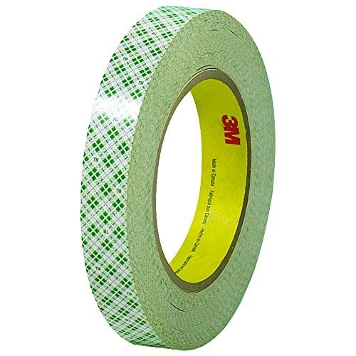 3M 410M doppelseitiges Klebeband mit Papiervlies-Träger, 19 mm x 33 m, 0,13Mm, Weiß (48-er Pack) von 3M