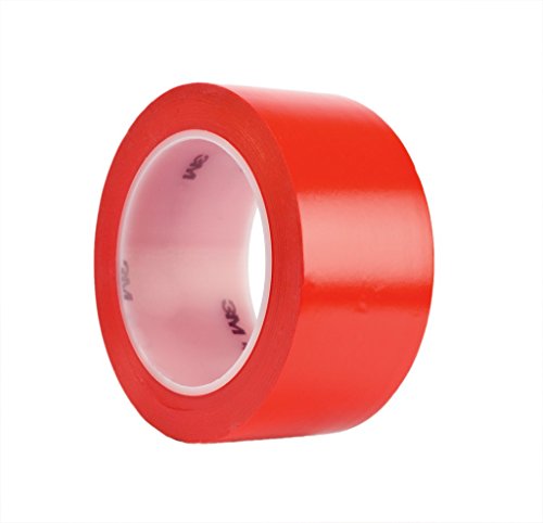 3M 471 Hochwertiges Weich-PVC-Klebeband, 102 mm x 33 m, Rot (8-er Pack) von 3M
